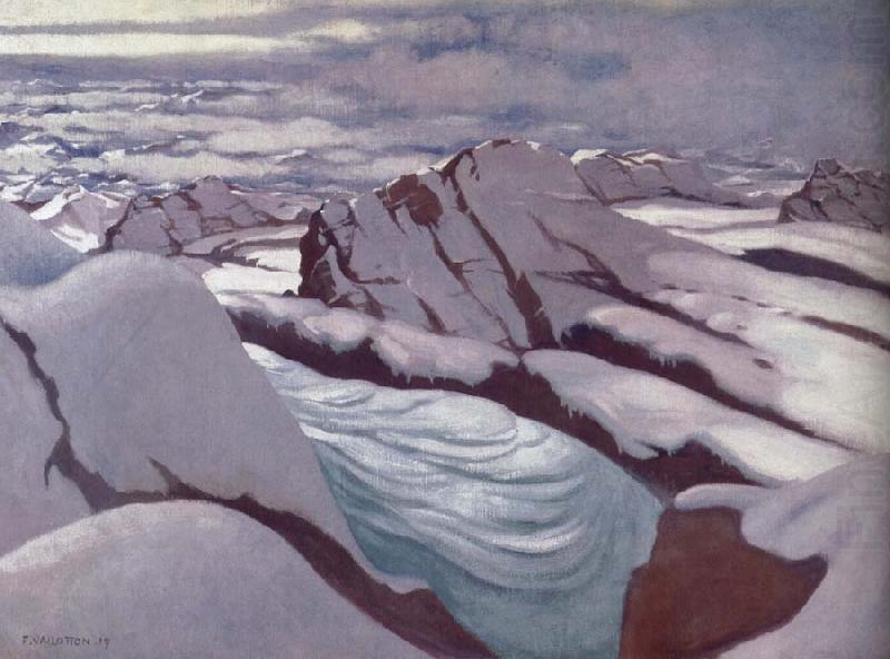 High Alps,Glacier and Snowy Peaks, Felix Vallotton